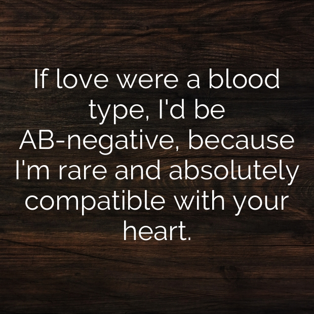 Blood Type Pick Up Lines-SqSRnA