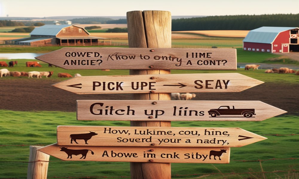 Country Pick Up Lines