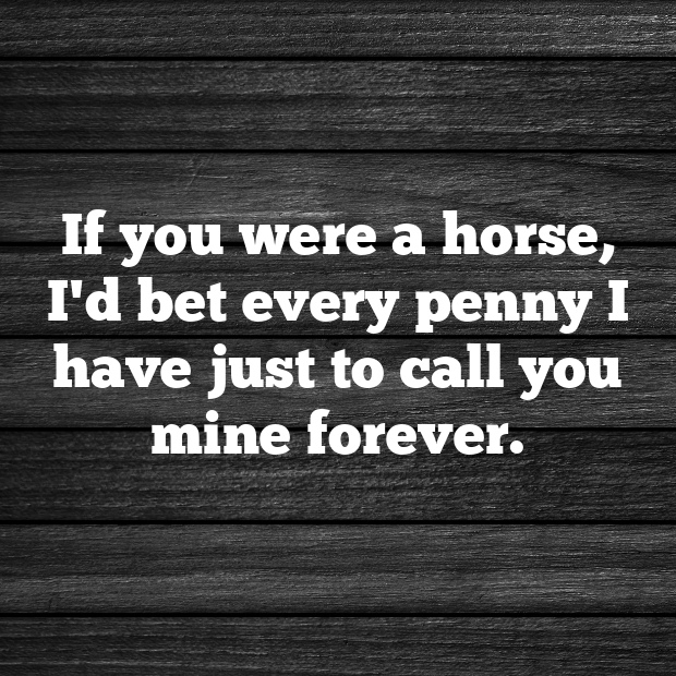 Horse Racing Pick Up Lines-B3srPq