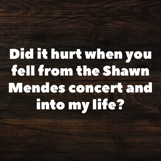 Shawn Mendes Pick Up Lines-Sxzd9H